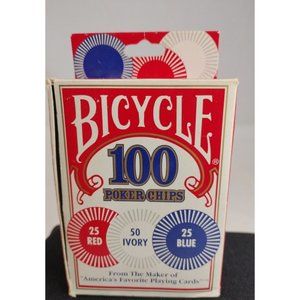 Bicycle Poker Chips Pack Of 100 From The Maker Of America's Playing Cards
